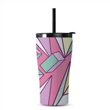 Nútímalegt ryðfríu stáli einangruð tumbler með hálmi